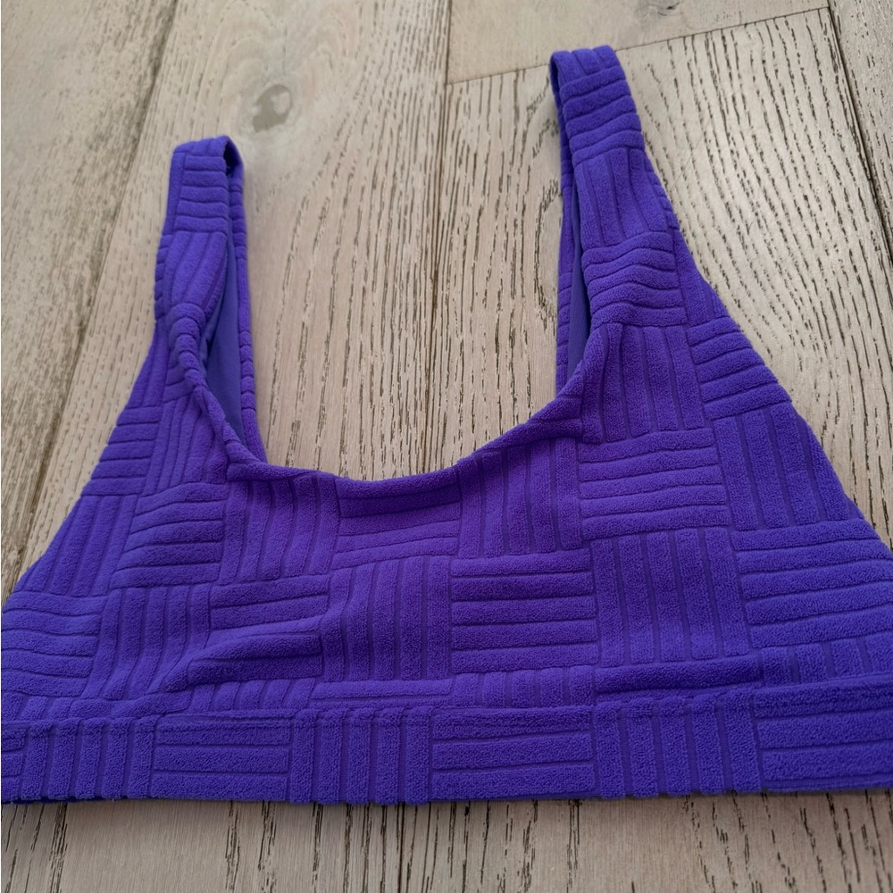 Beach Riot BIKINI TOP PEYTON RIBBED BIKINI TOP SIZE Medium, $98 - Picture 9 of 11